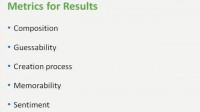Metrics for results evaluation