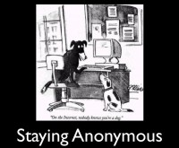 Stick to anonymity online