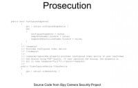 Source code meant to automate the prosecution decision