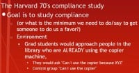 Compliance study