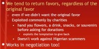 Tendency to return favors