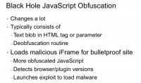 BlackHole-specific JavaScript obfuscation