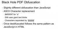 PDF obfuscation, in a nutshell