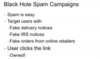 Why spam? It’s easier