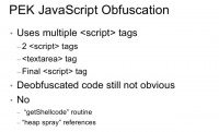 JavaScript obfuscation peculiarities