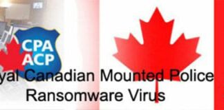 Royal Canadian Mounted Police Ransomware Virus Analysis and Removal
