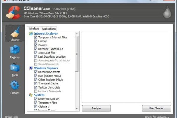 need to download the newest free version of piriform ccleaner