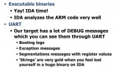 Benefits from using IDA and UART