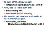 Turning off the LED