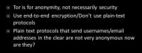 Some precautions using Tor