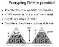 RAM encryption - mission possible?