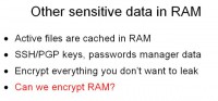 Encrypt everything that shouldn’t be leaked
