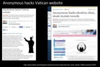 Some infamous hacks by Anonymous