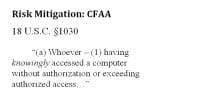 Mitigating CFAA risks