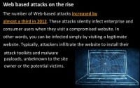 Steady growth of web based attacks