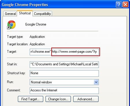 Restore Chrome shortcut settings