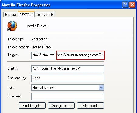 Fix the Firefox shortcut