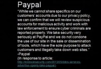 PayPal's response