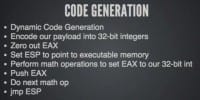 Code generation technique in a nutshell