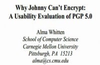 Alma Whitten’s PGP study