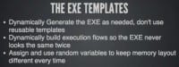 Workaround for EXE Templates