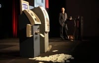 Barnaby presenting his famous ATM research