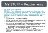 Initial requirements