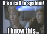 'It's a call to system'