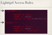 Nuances of Lighttpd configuration