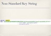 Custom key string