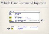 Command injection bugs