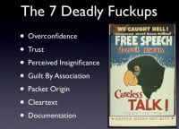 The 7 deadly sins / fuckups