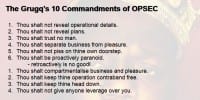 The Grugq’s basic OPSEC principles