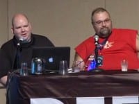 Ryan Lackey and Marc Rogers giving their presentation at DEF CON