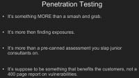 What pentesting should be