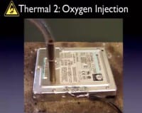 Pump oxygen through the HDD