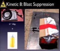 Blast suppression setup