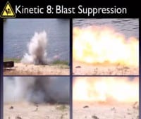 Still frames from the explosion