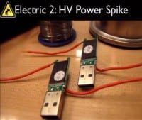 High voltage spike