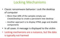 Locking techniques
