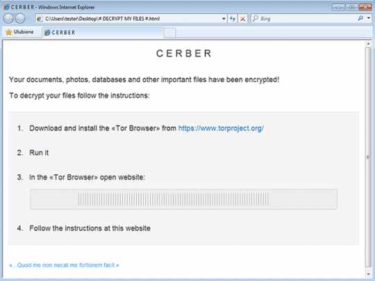 # DECRYPT MY FILES #.html with recovery steps