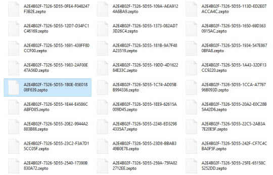 The new Locky virus spawns a myriad of .zepto files across the PC