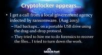 Emergence of CryptoLocker