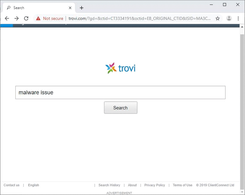 trovi landing page 