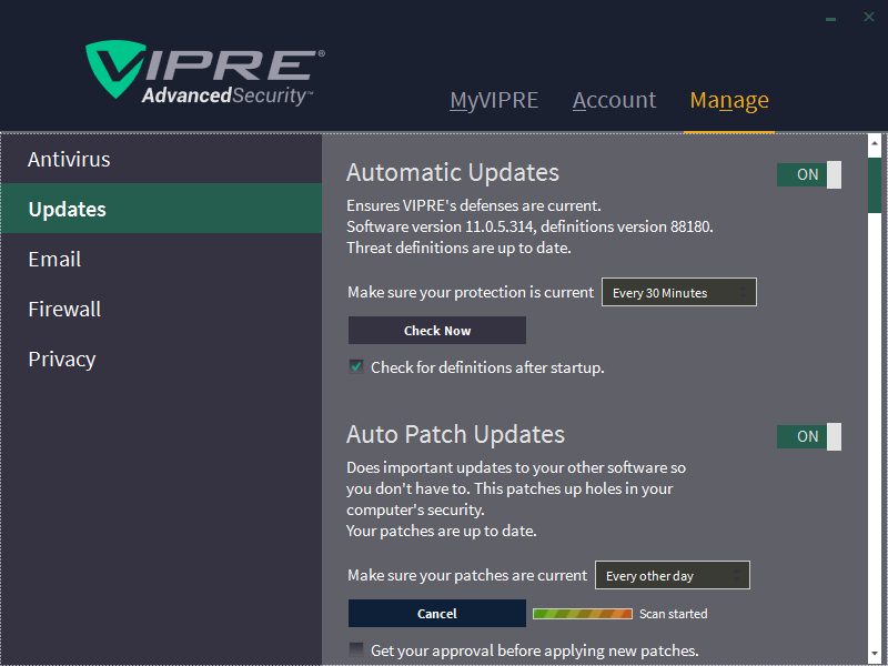 Auto Patch Updates looking for software patches