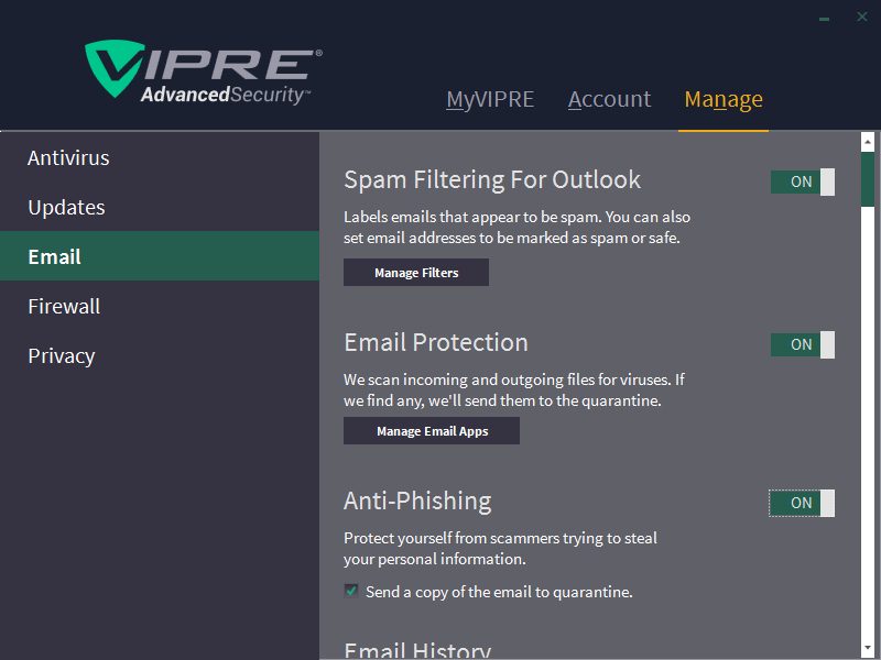 vipre advanced security test