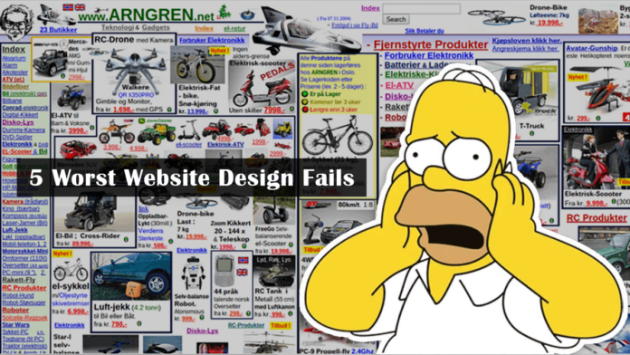5 Worst Website Design Fails