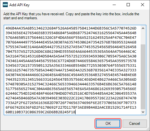 Add API key