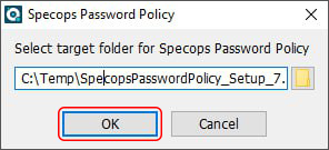 Specops Password Policy installer